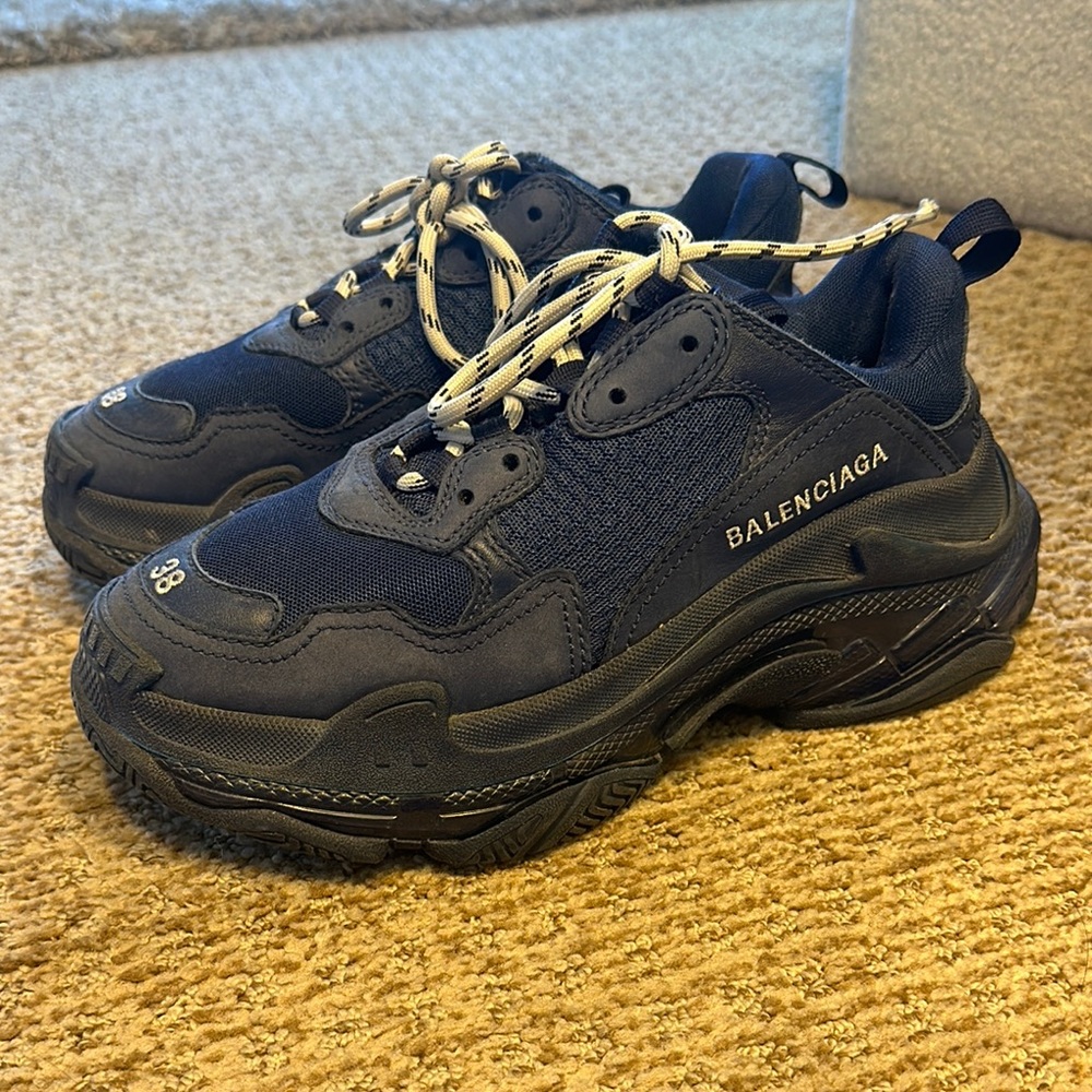 Balenciaga Women’s Navy Blue Triple S